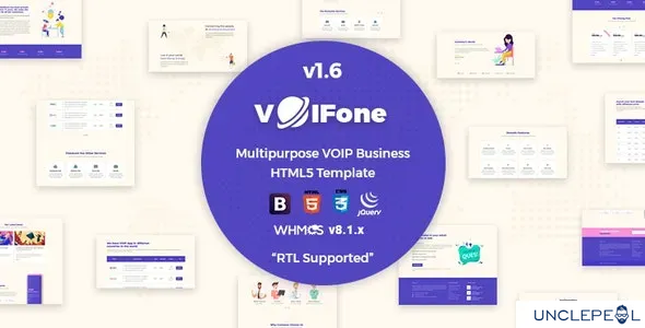 Voifone | 多用途 VOIP 商业 HTML5 模板 1.7