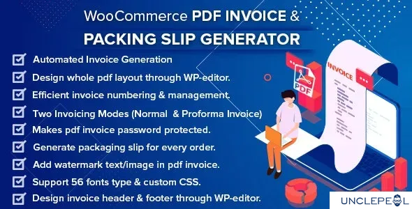 WooCommerce PDF 发票 & 包装单与信用单2.4.0 开心版