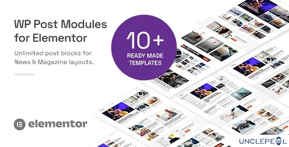 WP Post Modules for NewsPaper 和 Magazine 布局（Elementor 插件）2.1.0