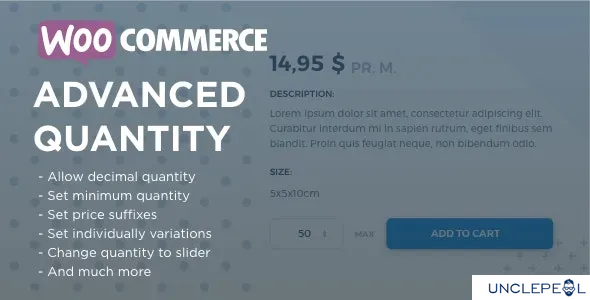 WooCommerce 高级数量 3.0.6