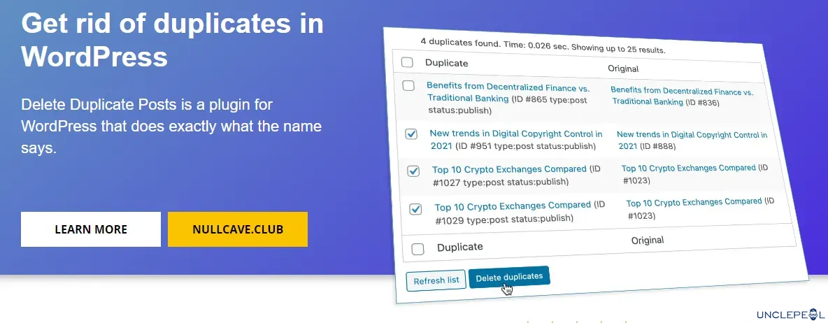 Delete Duplicate Posts Pro 4.8.3 开心版