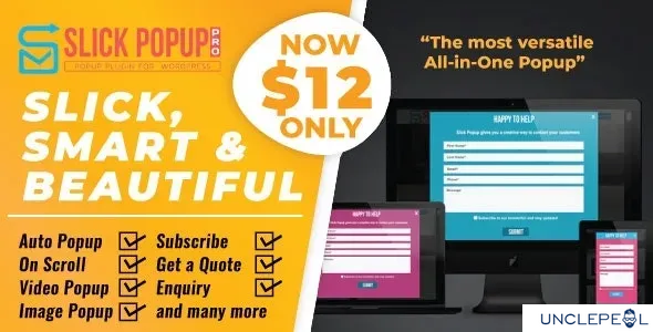 WordPress 弹窗插件 - Slick Popup Pro 2.3.8