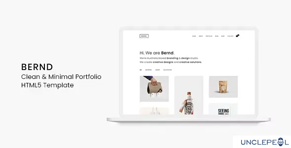 Bernd - 简洁极简作品集 HTML5 模板 1.0.0