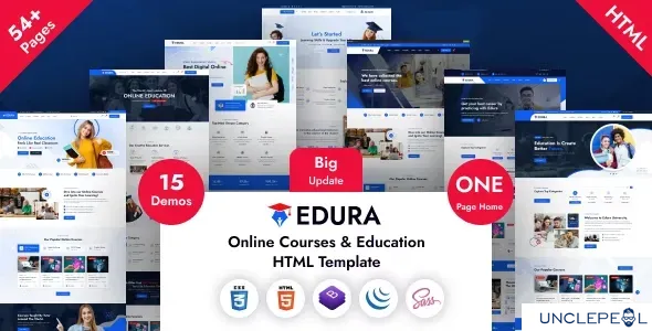 Edura – 在线课程与教育 HTML 模板 + RTL 1.0.0