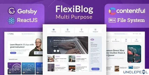 FlexiBlog - React Gatsby 多用途博客主题 4.0.0