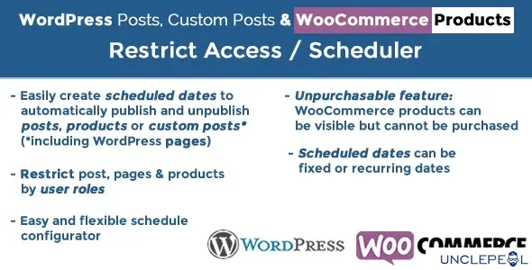 WordPress 文章与 WooCommerce 产品计划/限制访问5.5 开心版