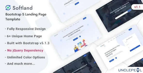 Softland - Saas 与软件登陆页面模板 1.0