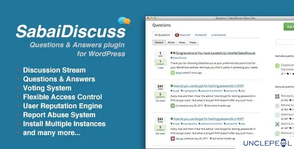 Sabai Discuss - Q&A 论坛插件 for WordPress 1.4.14