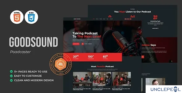 Goodsound - 播客 HTML 模板 1.0.0