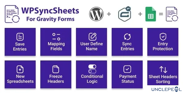 WPSyncSheets For Gravity Forms - Gravity Forms Google 表格附加组件 5.0