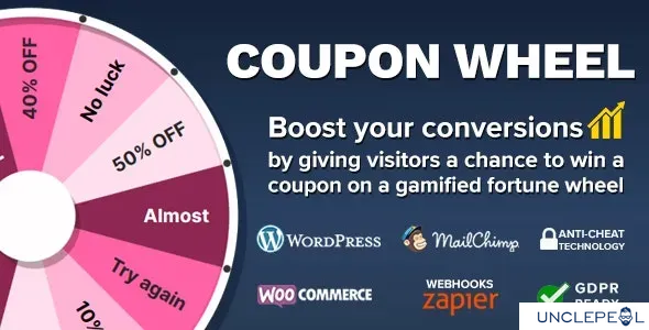 WooCommerce 与 WordPress 优惠券抽奖3.5.7