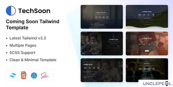Techsoon - Tailwind 即将上线 HTML 模板 1.0.0