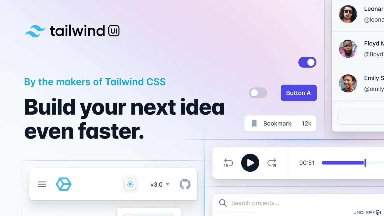 Tailwind UI (官方组件与模板) 2023-08-08