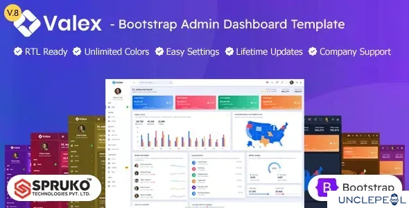Valex - Bootstrap 管理仪表板 HTML 模板 8