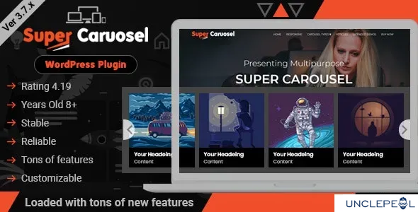 Super Carousel - 响应式 WordPress 插件 3.8.2