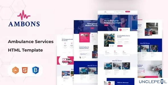 Ambons - 救护车服务 HTML 模板 1.0