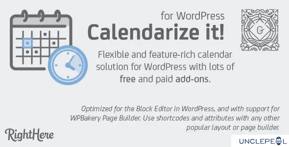 Calendarize it! for WordPress 4.9