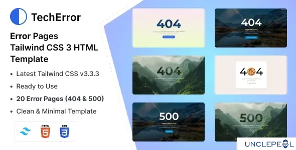 TechError - 错误页面 HTML 模板 1.0.0