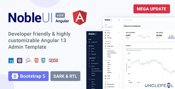 NobleUI - Angular 14+ 管理模板 2.1.0