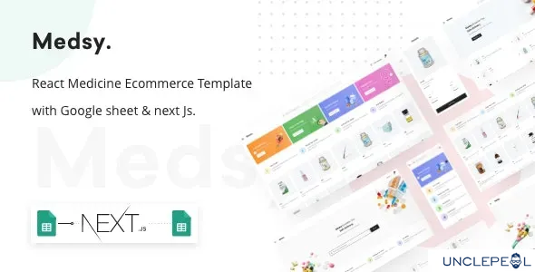 Medsy - React 医药电商模板，支持 Google 表格与 Next JS 1.5.0