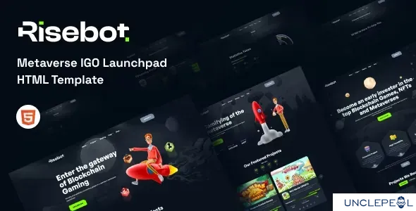 Risebot - 元宇宙 IGO 启动平台 HTML 模板 1.0.0