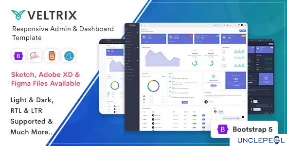 Veltrix - 管理与仪表板模板 5.0.0