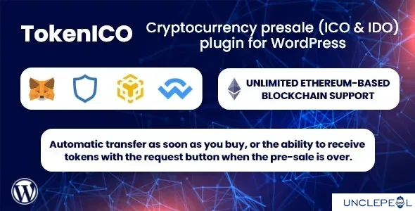 TokenICO - 加密货币预售（ICO & IDO）插件 WordPress1.1.3