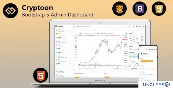 Cryptoon - 加密货币 Bootstrap 管理模板 1.4.0