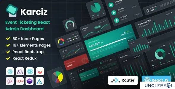 Karciz - React Redux 票务管理仪表板模板 1.0.0