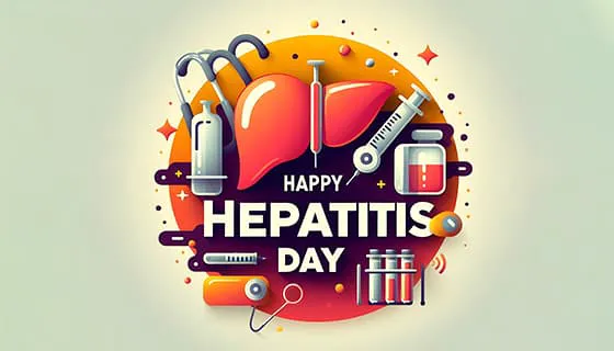 医疗工具和肝脏设计世界肝炎日图片素材(JPG)四