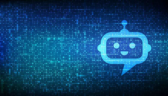 AI聊天机器人背景矢量素材(EPS)