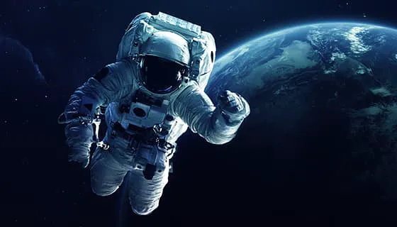 在太空中漂浮的宇航员图片素材(JPG)一