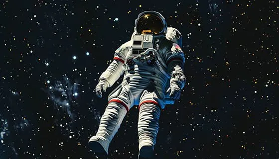 漂浮在浩瀚无边的宇宙中的宇航员图片素材(JPG)三