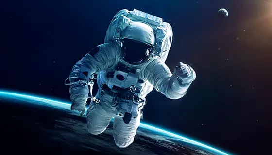 在太空中漂浮的宇航员图片素材(JPG)四