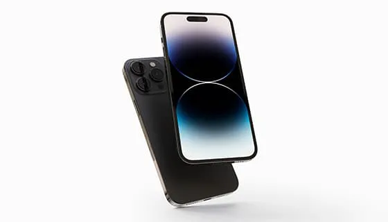 深空黑色 iPhone 14 Pro Max 手机素材(PSD)二