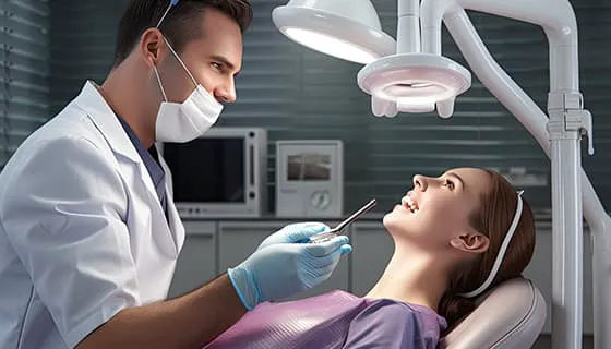 牙医给女患者治疗牙齿图片素材(JPG)一