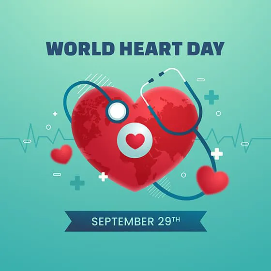 心脏和听诊器设计世界心脏日背景图片矢量素材(AI/EPS)四