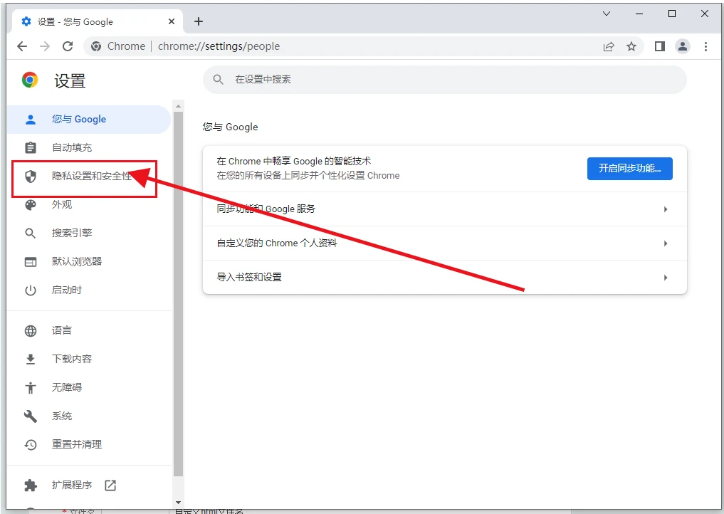 谷歌浏览器网站安全检查功能在哪里