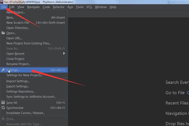 phpstorm整体界面的背景色怎么调？
