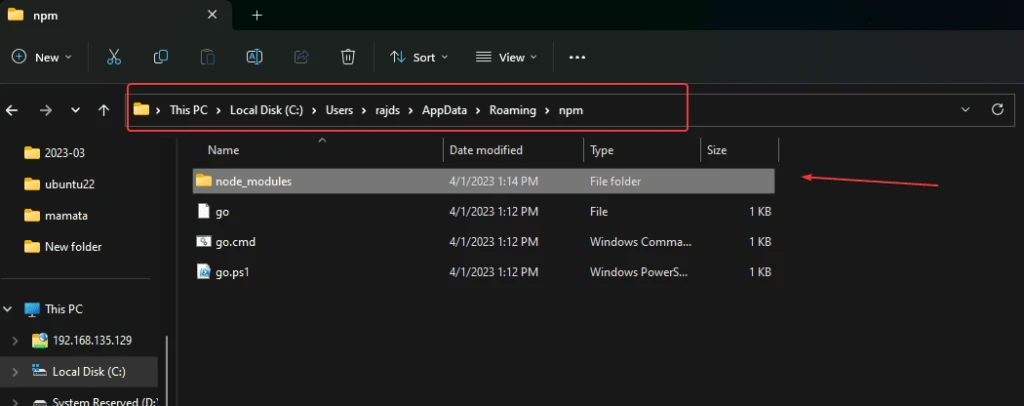 Windows 10 中 npm 软件包的默认安装位置在哪里?