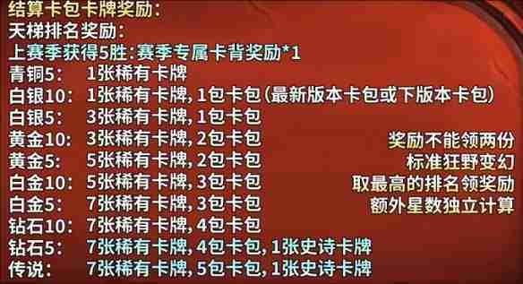 炉石传说天梯等级有哪些 天梯等级玩法介绍