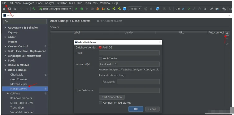 怎么使用IDEA中的Redis插件连接Redis服务器
