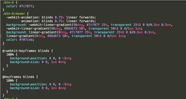 使用HTML5给按钮背景设计不同的动画的简单示例（图文）