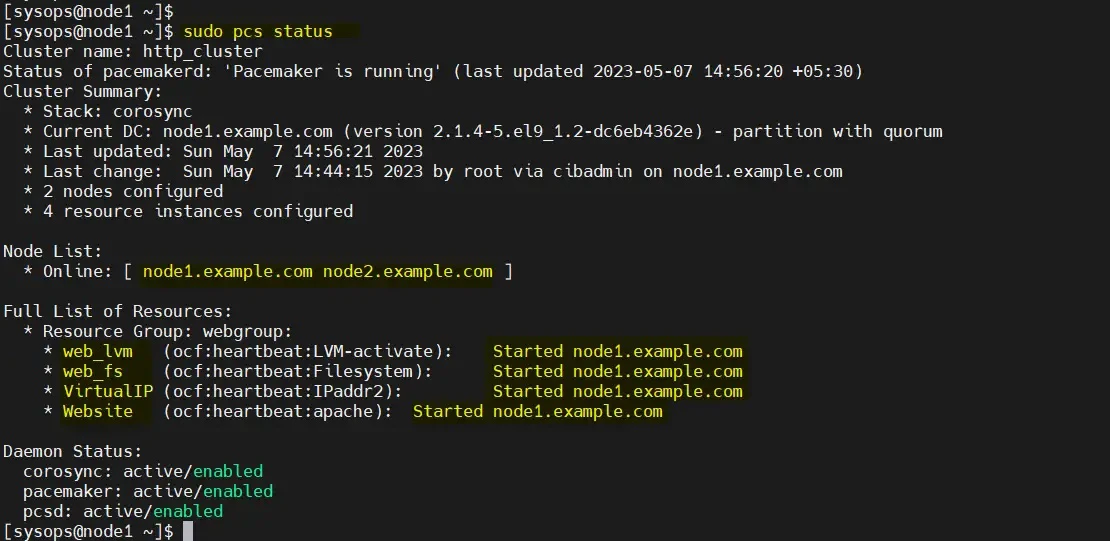 如何在 RHEL 9/8 上设置高可用性 Apache（HTTP）集群