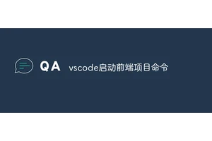 vscode启动前端项目命令