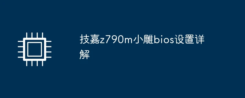 技嘉z790m小雕bios设置详解