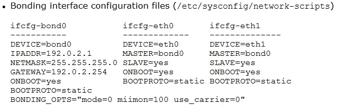 Linux系统多网卡绑定实战