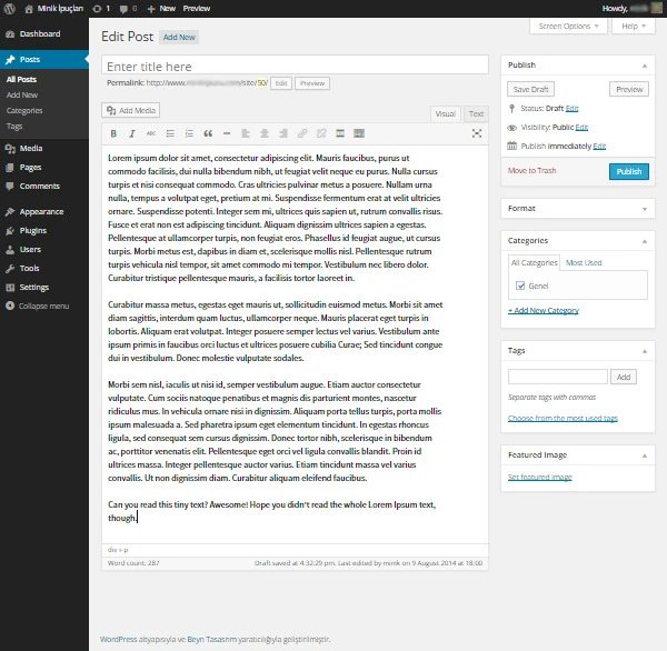 WordPress 4.0：内容丰富的手册