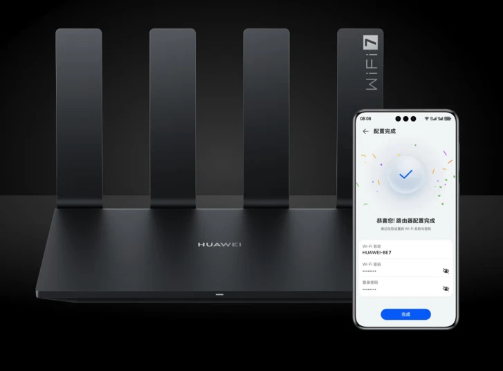 华为路由 BE7 开售:双 2.5GE 网口、超薄膜天线设计,售 599 元
