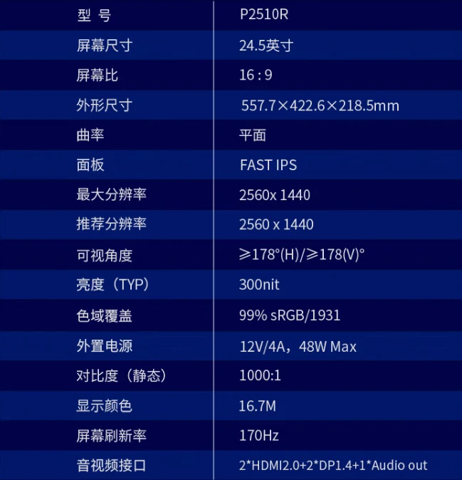 2K 170Hz：泰坦军团 24.5 英寸显示器 779 元 6 期免息限时购
